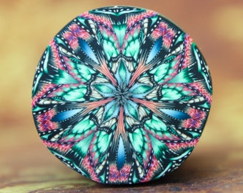 30% OFF SALE Medium Polymer Clay Kaleidoscope Cane  (2aa)