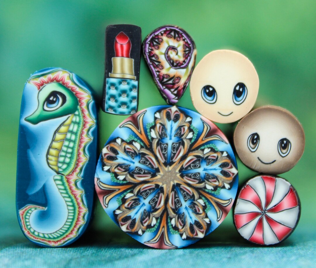 QUANTITY DISCOUNT BUNDLE Set of 7 Polymer Clay Canes Etsy