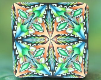 Große Polymer Clay Kaleidoskop Cane, ""Convergence"" Cane Serie (21aa)"