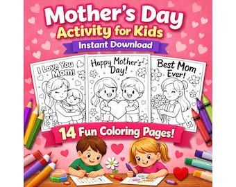 Mother’s Day Coloring Pages for Kids