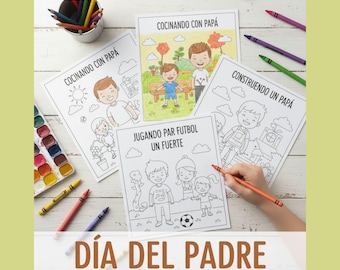 Dibujos para colorear del Día del Padre en español