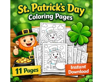 Dibujos para colorear del Día de San Patricio para niños