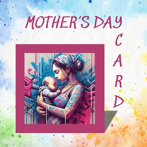 Conjunto de cartões de felicitações para o Dia das Mães, download digital, 20 designs exclusivos, formatos PDF, Jpg, PNG, impressão ou envio digital