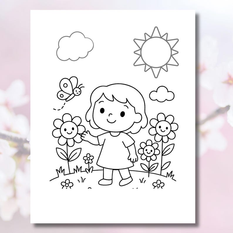 Spring Solstice Colouring Spring Solstice Coloring Pages for Kids - Etsy