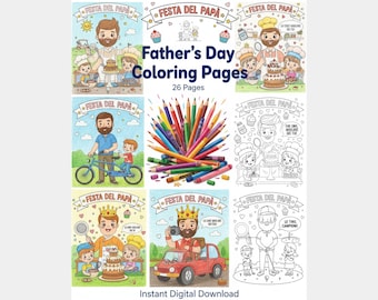 Father’s Day Coloring Pages for Kids