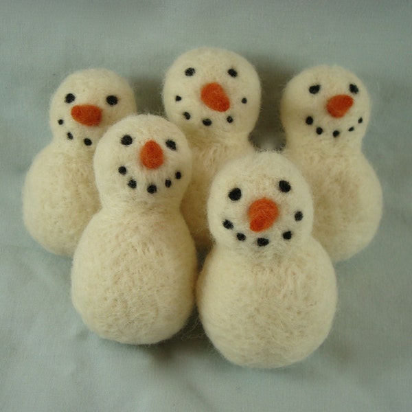 Needle Felted Snowman