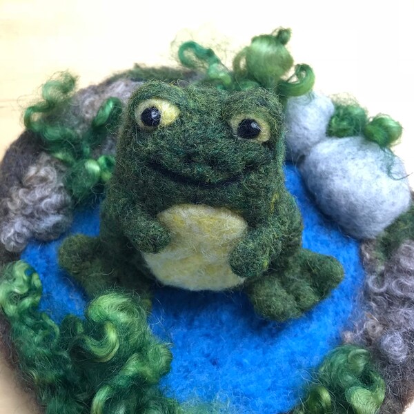 Needle Felted Frog Etsy