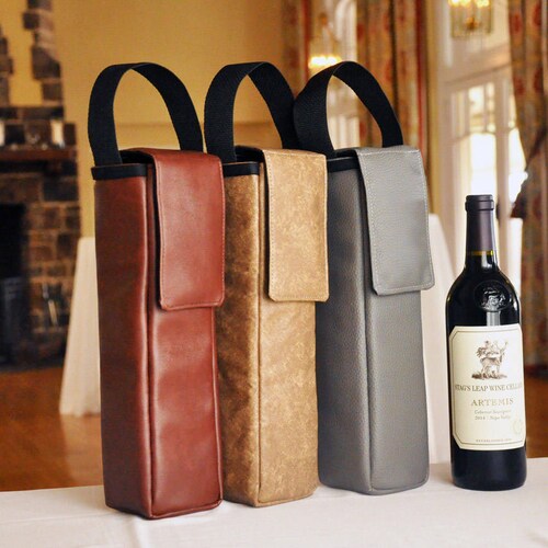 personalized wine tote cooler