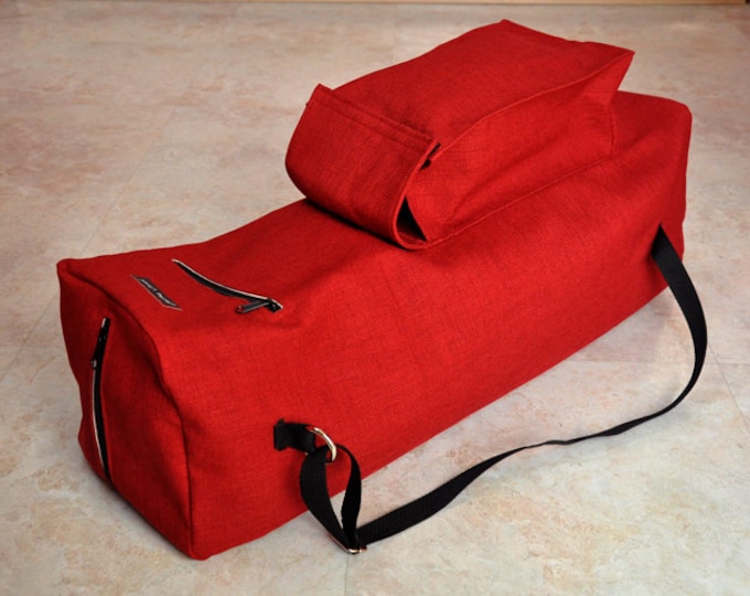 Large Yoga Mat Bag, Zippered Yoga Tote Bag, Yoga Mat Carrier With