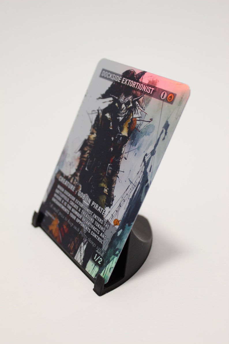 Dockside Extortionist FOIL Handmade Custom Altered Full Art Sticker Proxy Applied to Bulk Common