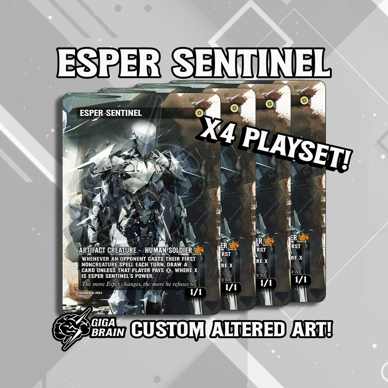 Esper Sentinel Premium Altered Full Art Custom MTG Proxy Printed on