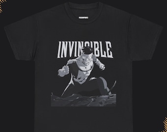 Camiseta gráfica Invincible, estampado en la parte delantera y trasera, para fanáticos de los superhéroes, varios colores, excelente regalo para fanáticos de Invincible