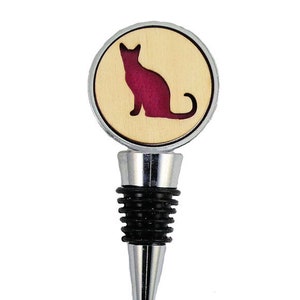 Cat Wine Stopper - Bottle Stoppers - Wine Bottle Stoppers with Plywood and felt-Gift for a wine lover-Hostess Gift-Housewarming Gift
