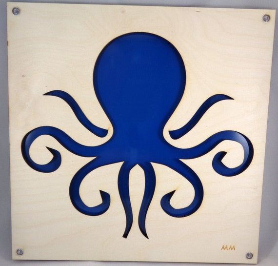 Plywood Octopus and Recycled Aluminum