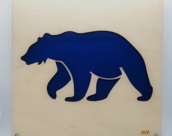 Grizzly Bear Set No Waste Design Plywood and Recycled Aluminum