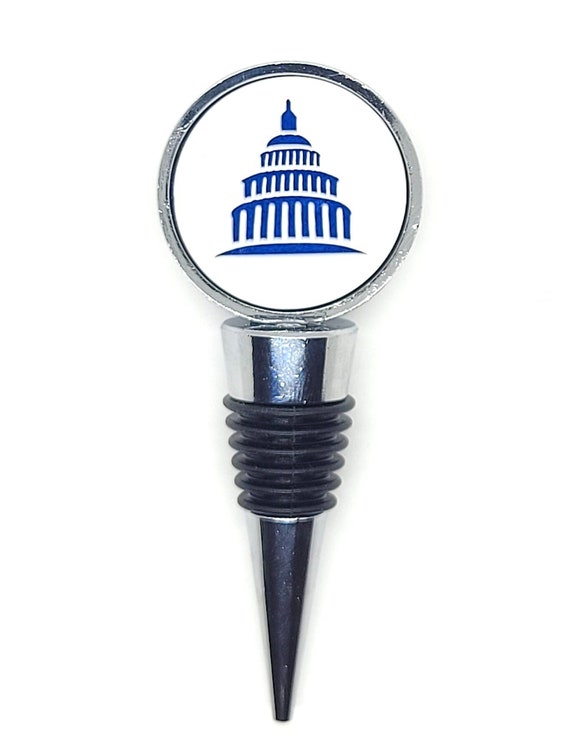 DC Capitol Wine Stopper - Bottle Stoppers - Wine Bottle Stoppers with Plywood and felt-Gift for a wine lover-Hostess Gift-Housewarming Gift