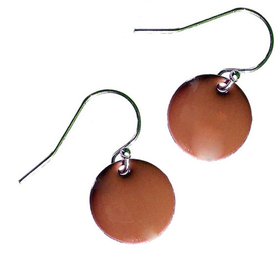 Enamel and Silver Earrings