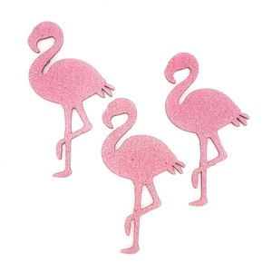 Wooden Flamingo Magnets 3 pcs - Fridge magnets - Wedding magnets - Save the date magnets- Custom