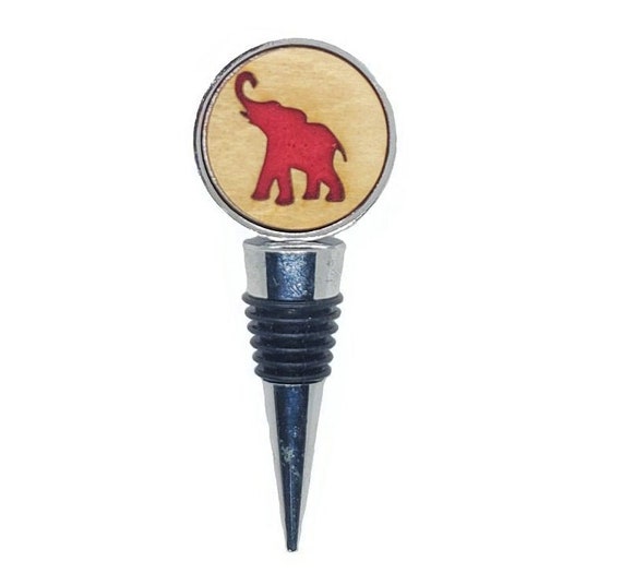 Elephant Wine Stopper - Bottle Stoppers - Wine Bottle Stoppers with Plywood and felt-Gift for a wine lover-Hostess Gift-Housewarming Gift