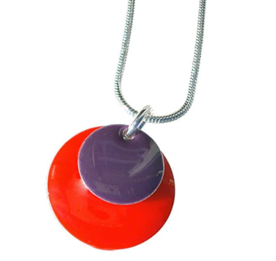 Enamel dome pendant