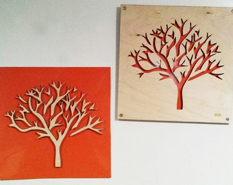 2 Plywood/Recycled Aluminum Trees