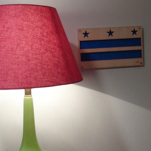 Washington DC Flag Plywood and Recycled Aluminum in Red image 4