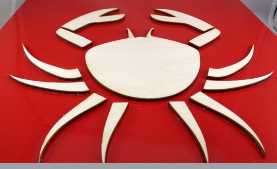 Plywood Crab and Recycled Aluminum