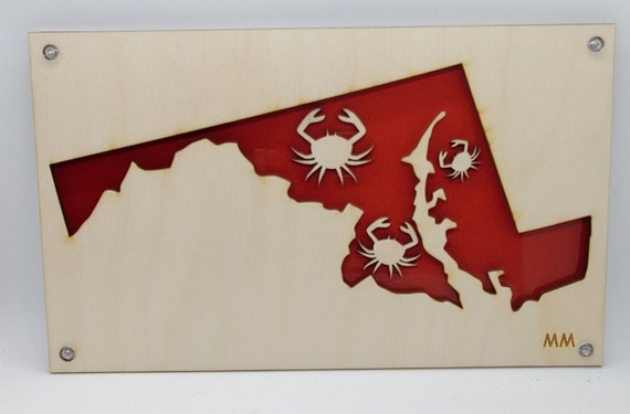 Crab/Maryland of Plywood and Recycled Aluminum