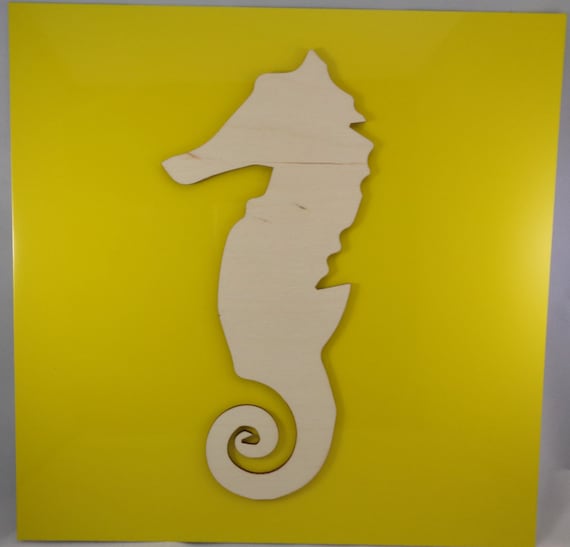Plywood Seahorse and Recycled Aluminum