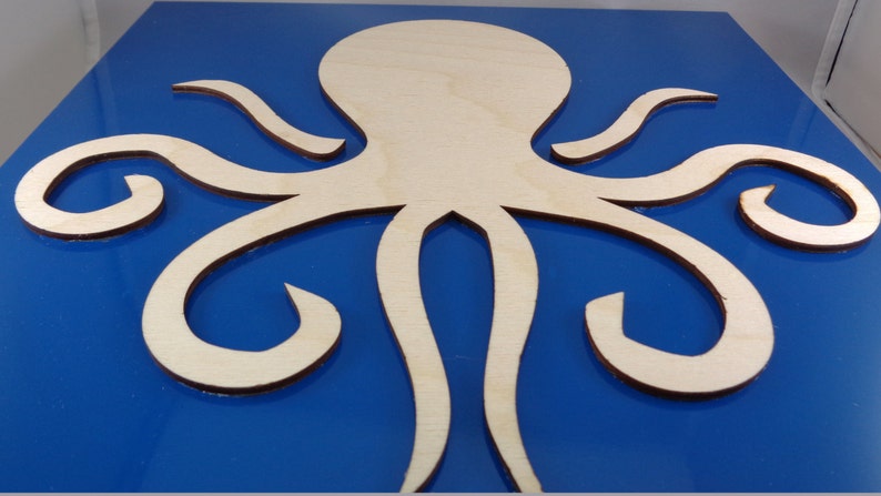 Plywood Octopus and Recycled Aluminum Plywood Octopus and Recycled Aluminum