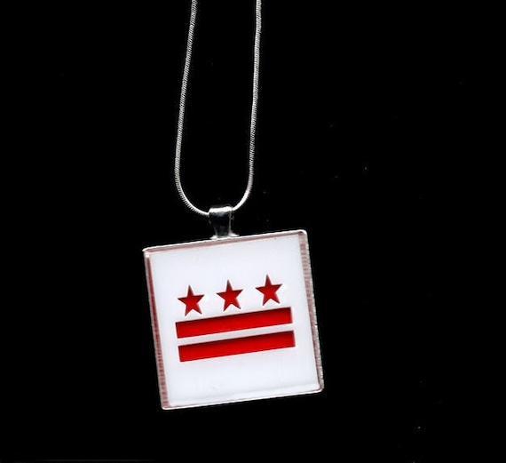 DC Stars and Bars Acrylic pendant