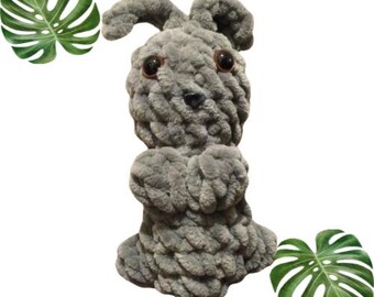 Crochet mini bunny pattern - no sew