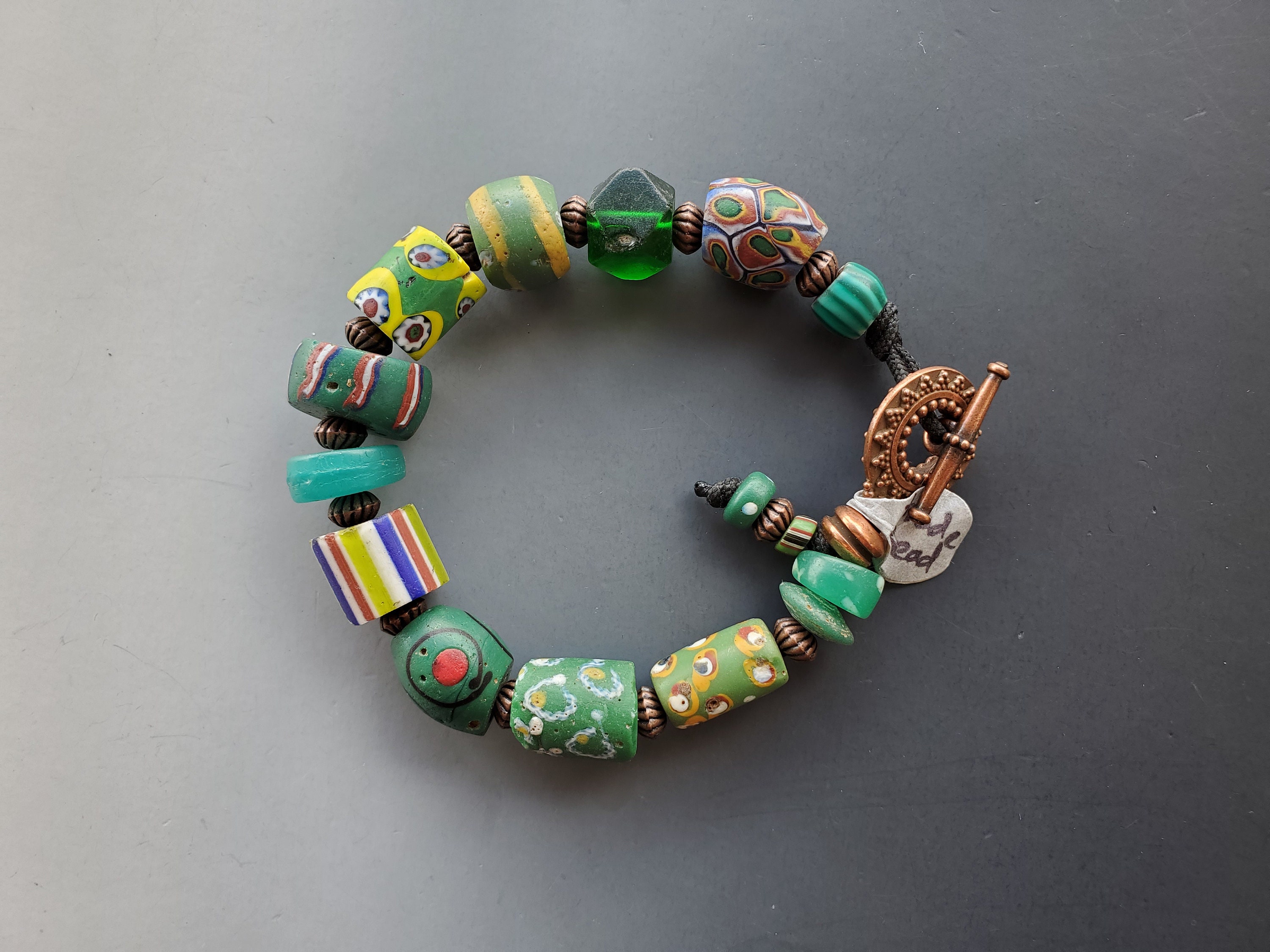 19th Century African Trade Bead Bracelet | Jewelry | Mahakala Fine Arts