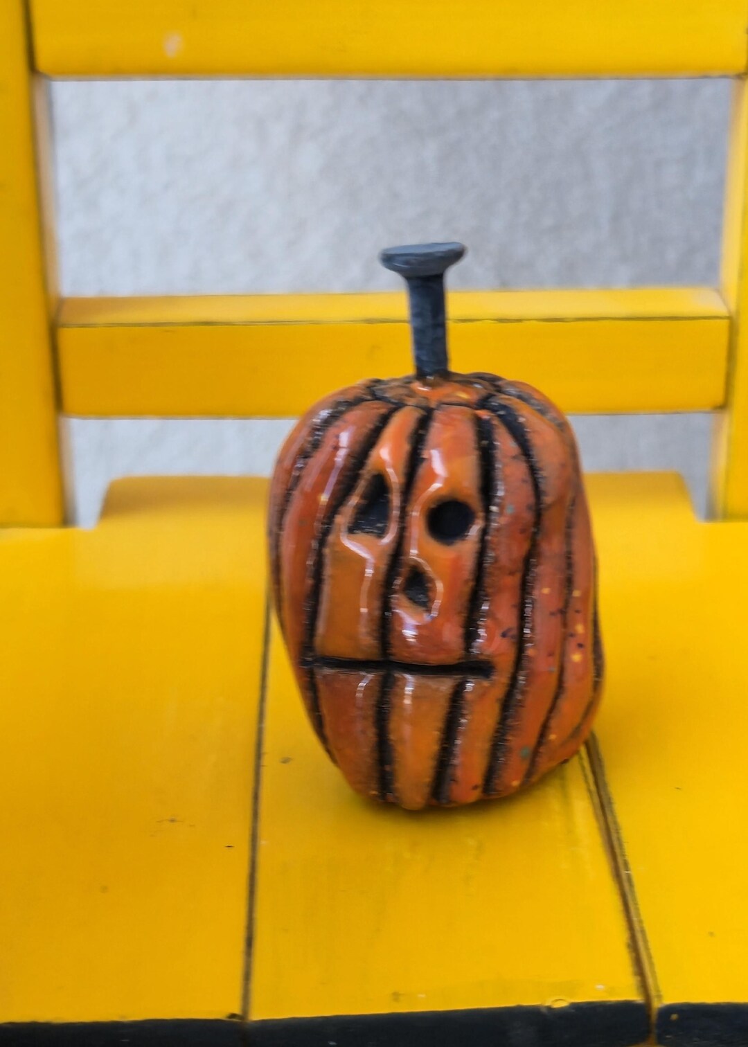 Miniature Ceramic Jack-o-lantern, Halloween Decor (h28) - Etsy