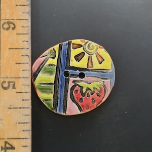Handmade Ceramic Button