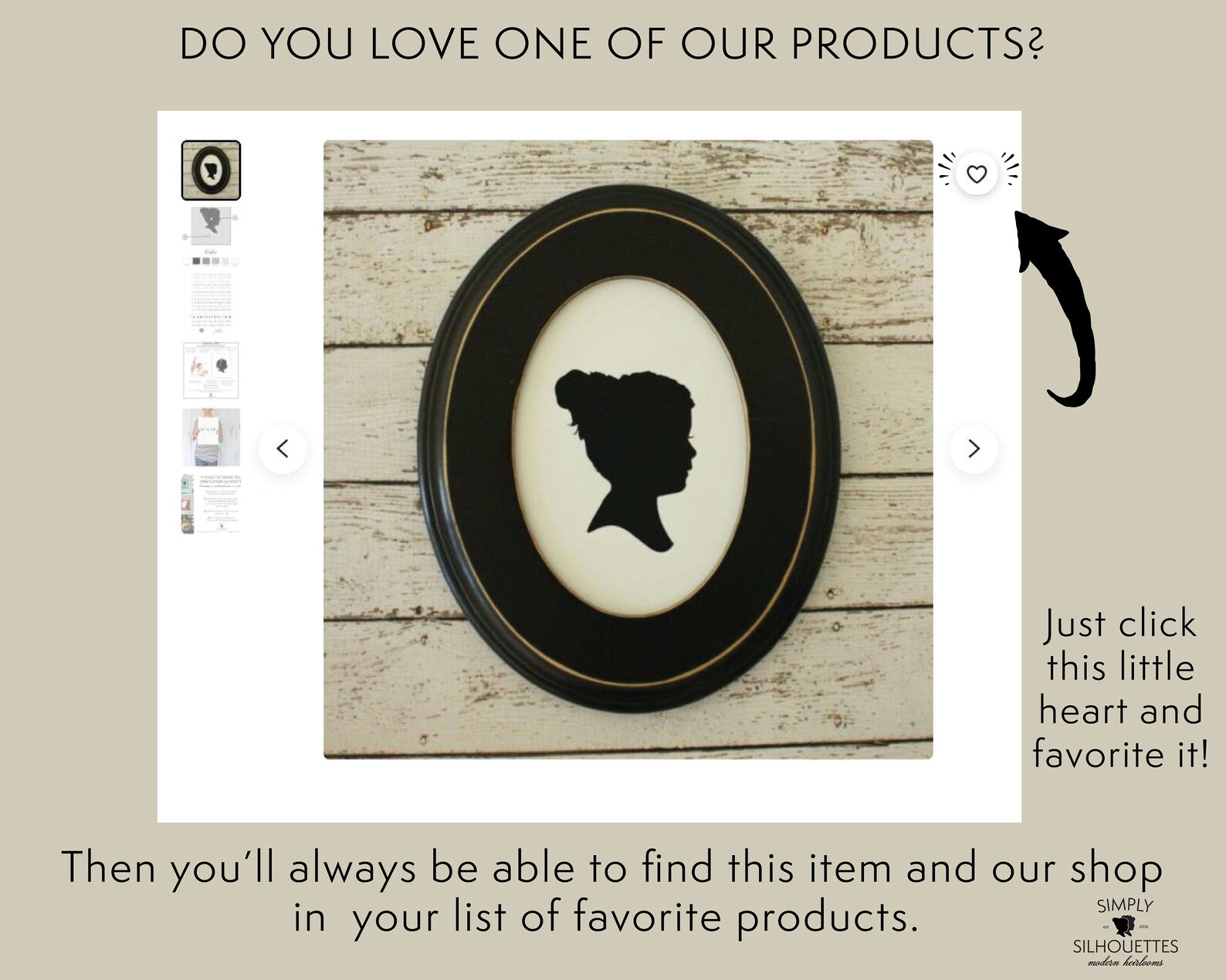 Add a Custom Frame to Your Silhouette Simply Silhouettes Etsy