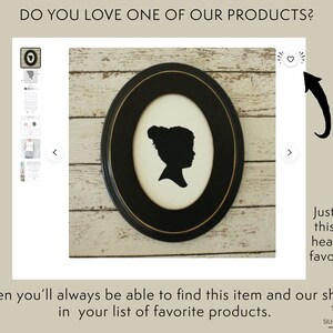 Custom Double Silhouette Print with 2 silhouettes // Sibling Silhouette // made from your photo // Family Portrait image 9