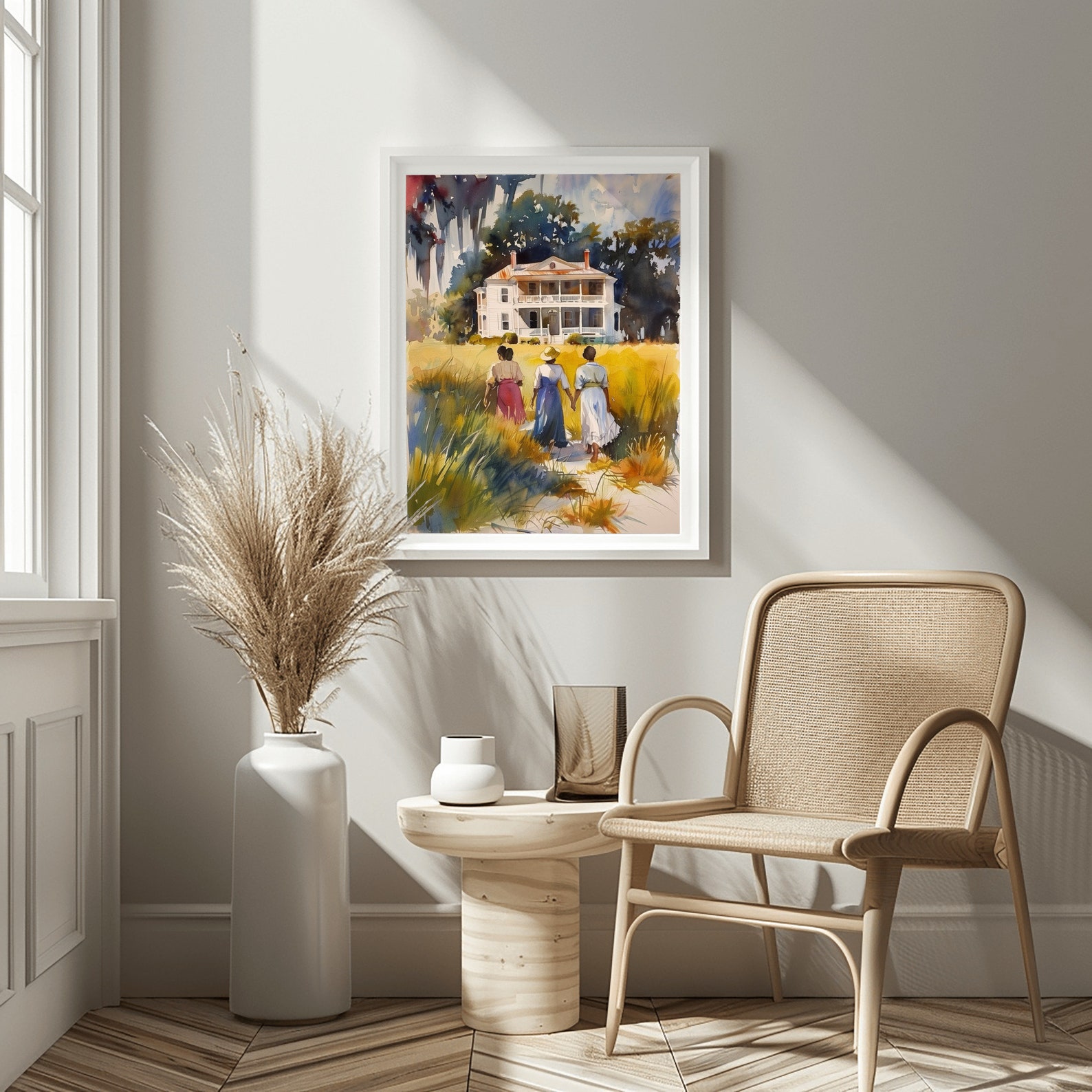 Gullah Geechee Watercolor Print, Lowcountry Art, South Carolina Canvas ...