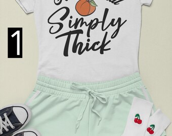 All Natural, Simply Thick graphic t-shirt, sweatshirt, or hoodie! Trendy Fashion. Inspirational. Bold Statement. Sexy. Drip. Glow Up