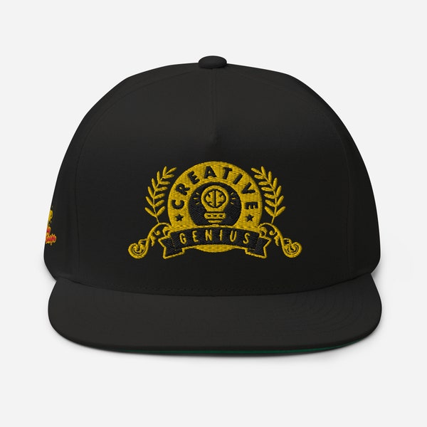 Snapback Hat | High Profile Snapback Hat | Creative Genius Trophy Snapback Hat | TrophySnaps