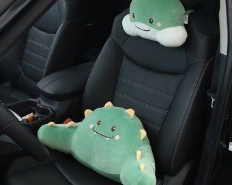 Cute Plush Dinosaur Car Pillow: Neck & Back Support