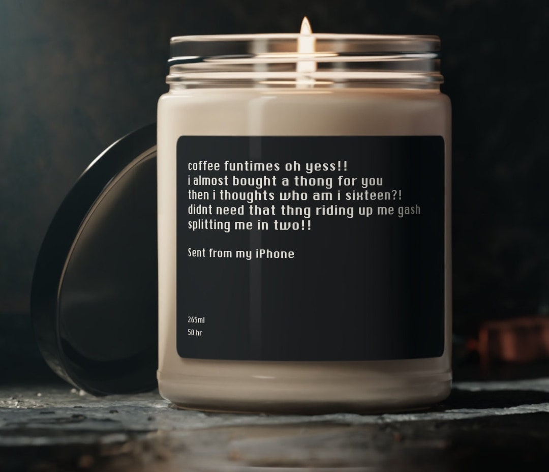 Baby Reindeer, Sent From My Iphone, Scented Soy Candle 9oz, Witty, Candle, Humorous, Funny, Gift