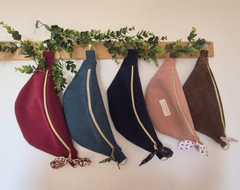 Cord-Bauchtasche für Damen