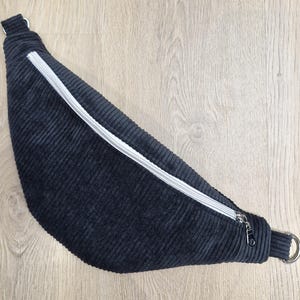 Sac Banane Unisexe en Velours Côtelé – Sacoche Taille Ajustable, Accessoire Mode Tendance