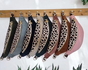 Women’s Corduroy Belt Bag – Leopard Pattern – Multiple Colors and Sizes Available
