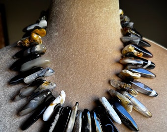 Wild Agates! Bold and artistic, live edges organic shapes, natural earth colors,