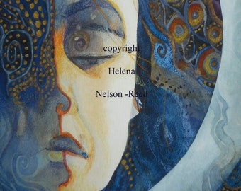 WindHorse Woman, original art by Helena Nelson - Reed, signed giclee