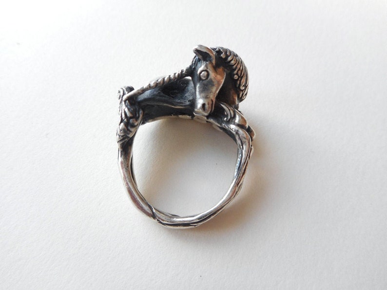 James Yesberger Sterling Silver Resting Unicorn Ring Vintage Etsy
