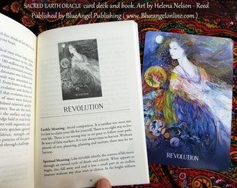 Sacred Earth Oracle deck, SIGNED art by Helena Nelson - Reed, text by Toni Salerni and Leela Williams