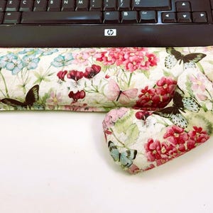 Computer Wrist Rest Set - Keyboard Mouse- Ergonomic Wrist Support- Office Decor- Desk Accessories- Desk Top-Laptop-Carpal Tunnel-Gift Idea